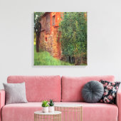 グスタフクリムト – アトテルシーのチャンバー内のファームハウス キャンバスプリント (インサイチュ (リビング))