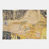 グスタフクリムト – ウォーターヘビI キッチンタオル (横)