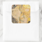 グスタフクリムト – ウォーターヘビI スクエアシール (バッグ)