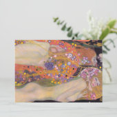 グスタフクリムト – ウォーターヘビII サンキューカード (スタンド正面)