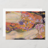 グスタフクリムト – ウォーターヘビII サンキューカード (正面/裏面)