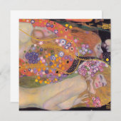 グスタフクリムト – ウォーターヘビII 招待状 (正面/裏面)