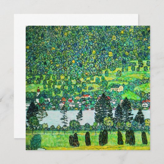 グスタフクリムト – ウンテラハのマウンテンスロープ サンキューカード (正面/裏面)