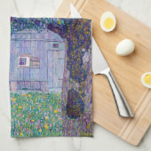 グスタフクリムト – オーストリアの農家 キッチンタオル (四つ折り)