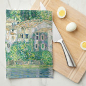 グスタフクリムト – カソンの教会 キッチンタオル (四つ折り)