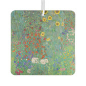 グスタフクリムト – カントリーガーデンとヒマワリ カーエアーフレッシュナー (裏面)