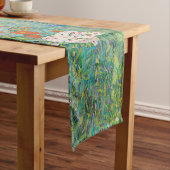 グスタフクリムト – カントリーガーデンとヒマワリ ショートテーブルランナー (インサイチュ)