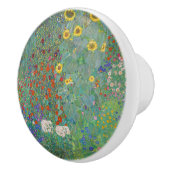 グスタフクリムト – カントリーガーデンとヒマワリ セラミックノブ (右)