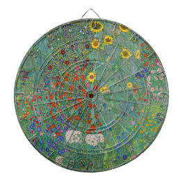 グスタフクリムト – カントリーガーデンとヒマワリ ダーツボード