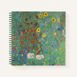 グスタフクリムト – カントリーガーデンとヒマワリ ノートブック