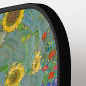 グスタフクリムト – カントリーガーデンとヒマワリ ピックルボールラケット (左詳細)