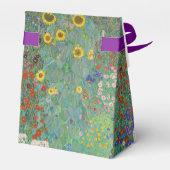 グスタフクリムト – カントリーガーデンとヒマワリ フェイバーボックス (裏面サイド)