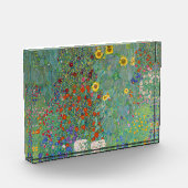 グスタフクリムト – カントリーガーデンとヒマワリ フォトブロック (左)