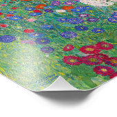 グスタフクリムト – カントリーガーデンとヒマワリ フォトプリント (角)