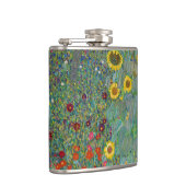 グスタフクリムト – カントリーガーデンとヒマワリ フラスク (右)