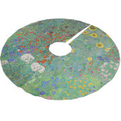 グスタフクリムト – カントリーガーデンとヒマワリ ブラッシュドポリエステルツリースカート (アングル)