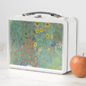 グスタフクリムト – カントリーガーデンとヒマワリ メタルランチボックス (インサイチュ)