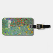 グスタフクリムト – カントリーガーデンとヒマワリ ラゲッジタグ (正面横)