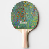 グスタフクリムト – カントリーガーデンとヒマワリ 卓球ラケット (裏面)