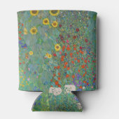 グスタフクリムト – カントリーガーデンとヒマワリ 缶クーラー (裏面)