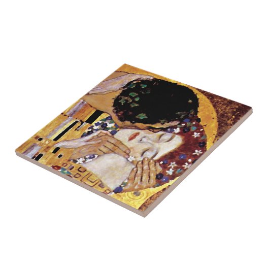 グスタフクリムト – ザキス-ヴィンテージアールヌーボー タイル (側面)