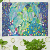 グスタフクリムト – ザサンフラワーファインアート絵画ズ キッチンタオル (折り畳み)