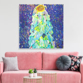 グスタフクリムト – ザサンフラワーファインアート絵画ズ キャンバスプリント (インサイチュ (リビング))