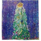 グスタフクリムト – ザサンフラワーファインアート絵画ズ シャワーカーテン (正面)