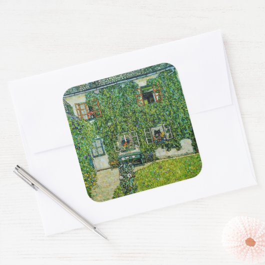 グスタフクリムト – ザハウスオブガーダボシ スクエアシール (封筒)