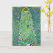 グスタフクリムト – ザヒマワリ カード (黄色い花)