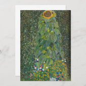 グスタフクリムト – ザヒマワリ サンキューカード (正面/裏面)