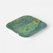 グスタフクリムト – ザヒマワリ ペーパープレート (傾斜あり)