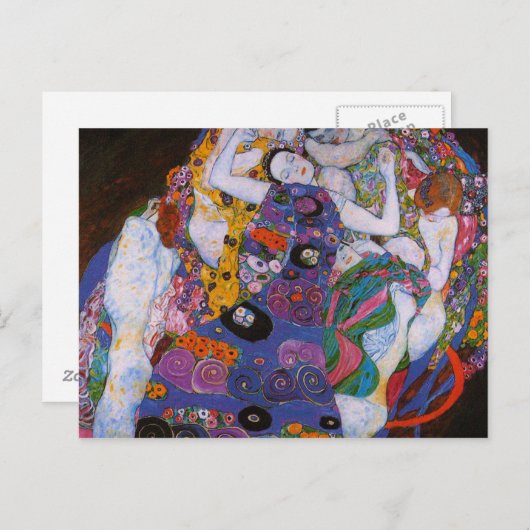 グスタフクリムト – ザヴァージン ポストカード (正面/裏面)