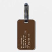 グスタフクリムト – ザヴァージン ラゲッジタグ (裏面縦)