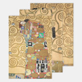 グスタフクリムト – ストクレットフリーズツリーオブライフ ラッピングペーパーシート