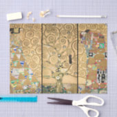 グスタフクリムト – ストクレットフリーズツリーオブライフ 薄葉紙 (クラフト)