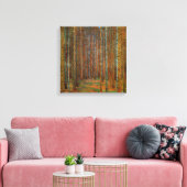 グスタフクリムト – タンネンウォルドパインフォレスト キャンバスプリント (インサイチュ (リビング))