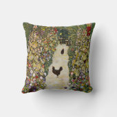 グスタフクリムト – ニワトリ付きガーデンパス クッション (裏面)