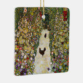 グスタフクリムト – ニワトリ付きガーデンパス セラミックオーナメント (右)