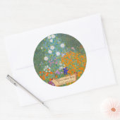 グスタフクリムト「バウアーンガルテン」蔵書票 ラウンドシール (封筒)