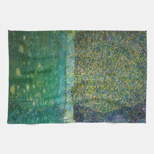 グスタフクリムト – パークオブシュロスカマーアムアターゼー キッチンタオル (横)
