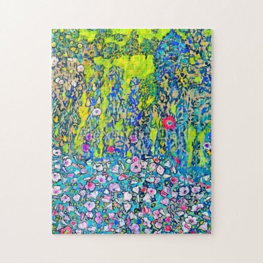 グスタフクリムト – ヒルト付き園芸風景 ジグソーパズル (縦)