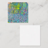 グスタフクリムト – ヒルト付き園芸風景 スクエア名刺 (正面/裏面)