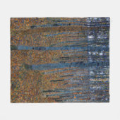 グスタフクリムト – ビーチグローブI フリースブランケット (正面(横))