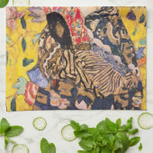 グスタフクリムト – ファン付きレディ キッチンタオル (折り畳み)