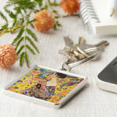 グスタフクリムト – ファン付きレディ キーホルダー (側面)