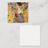 グスタフクリムト – ファン付きレディ ノートカード (正面/裏面)