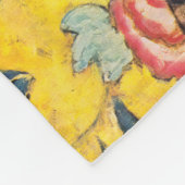 グスタフクリムト – ファン付きレディ フリースブランケット (角)