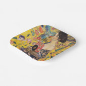 グスタフクリムト – ファン付きレディ ペーパープレート (傾斜あり)