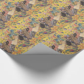 グスタフクリムト-ファン付きレデ絵画ィー ラッピングペーパー (角)